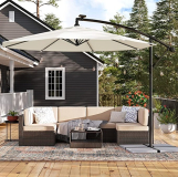 Záhradný slnečník PATIO LED BEIGE