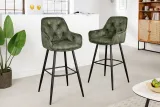 Barová stolička MALIBU GRAY GREEN
