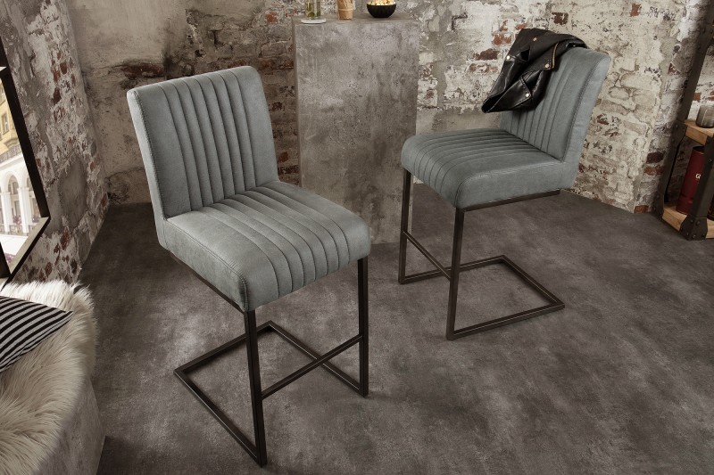 Barová stolička ASTON VINTAGE GRAY