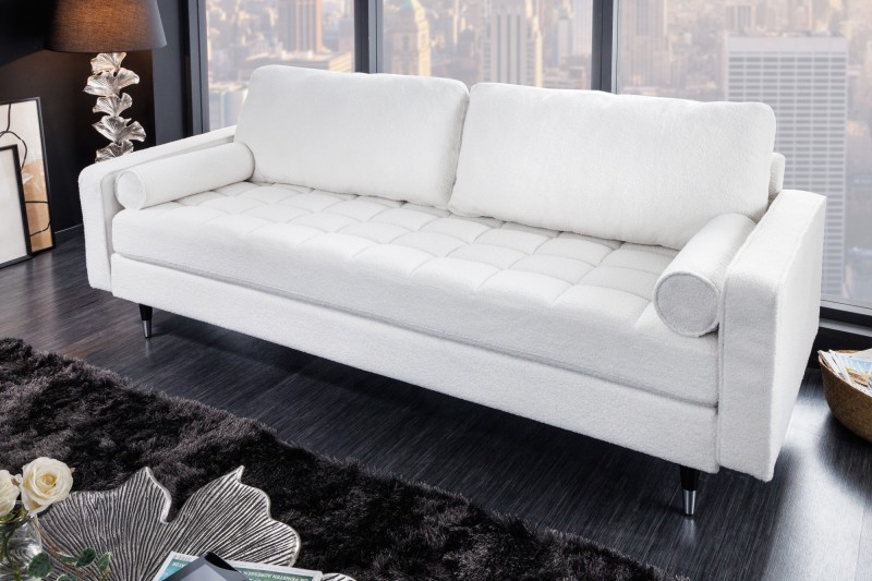 Sedačka VELVET BOUCLE WHITE