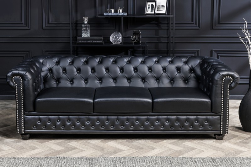 Sedačka CHESTERFIELD 3 BLACK