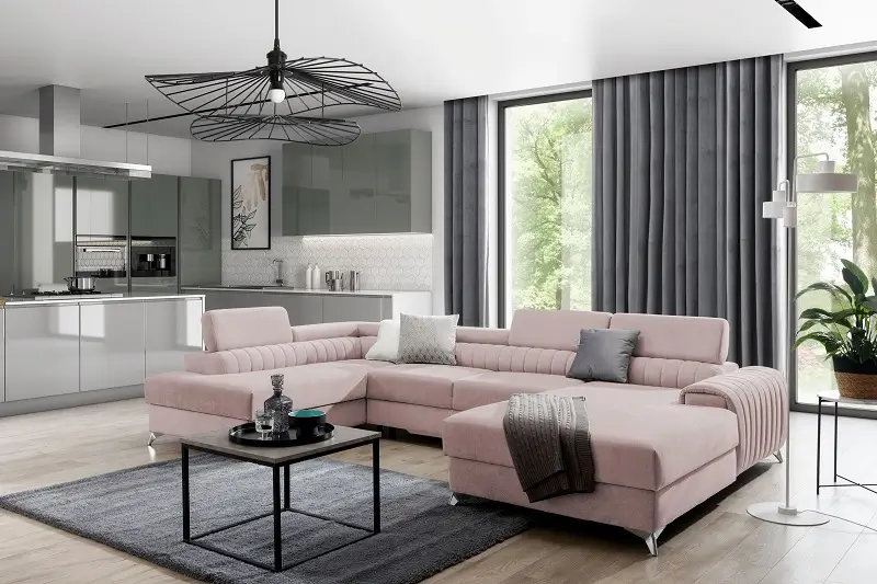 Rohová sedačka LACANTE ROSE