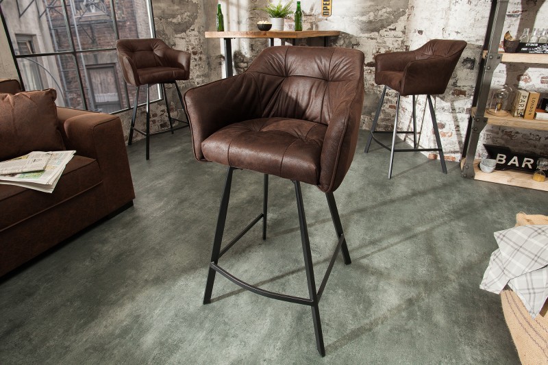 Barová stolička LOFT VINTAGE BROWN