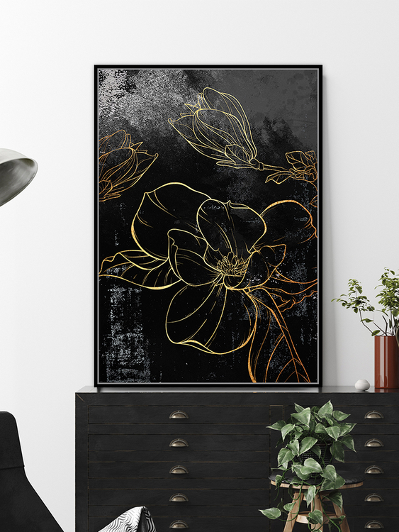 Obraz GOLD FLOWERS