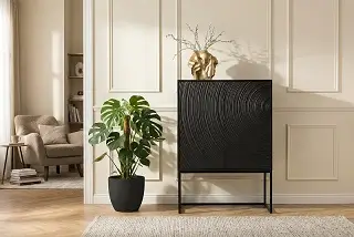 Vysoká skrinka Orbit Black