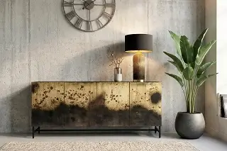 Komoda Oxid Metal Gold