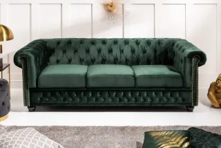 Sedačka CHESTERFIELD SAMT GREEN