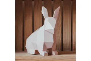 Dekorácia PAPER RABBIT ROSE