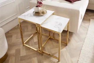 Stolíky MARWA GOLD SET