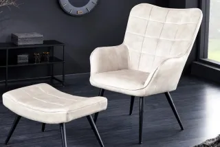 Kreslo SCANDINAVIA SAMT CREME