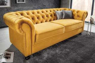 Sedačka WINDSOR SAMT MUSTARD