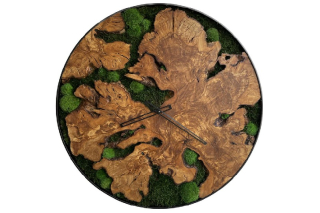 Hodiny WOOD MOSS 60