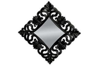 Zrkadlo BAROQUE XL BLACK