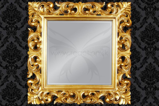 Zrkadlo BAROQUE SQUARE GOLD