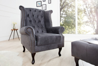 Kreslo CHESTERFIELD OLD GREY