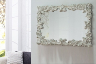 Zrkadlo BAROQUE BOOKLET WHITE