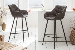 Barová stolička DUTCH ANTIK GREY
