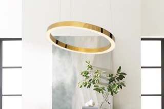 Závesná led lampa LUXURY GOLD 110